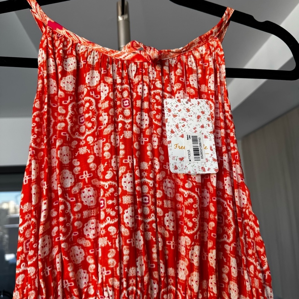 NWT Free People Mid Summers Day Tunic Dress - Cayenne Combo - M - Picture 6 of 13